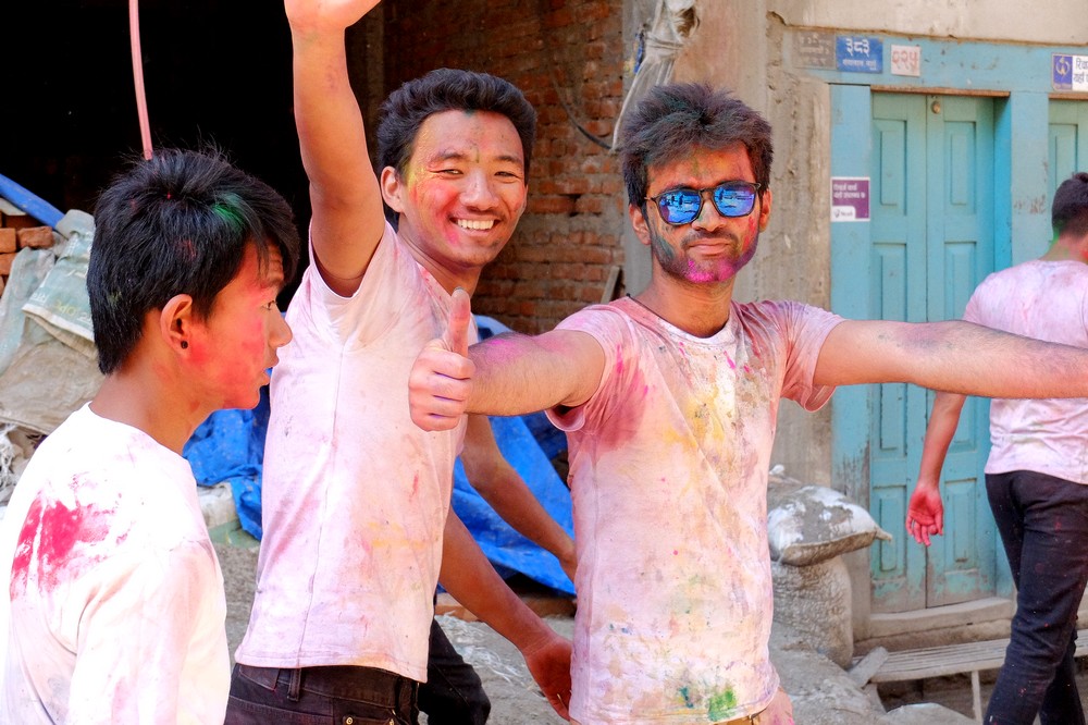 Stylish Indian guy - Kathmandu - Holi in Nepal