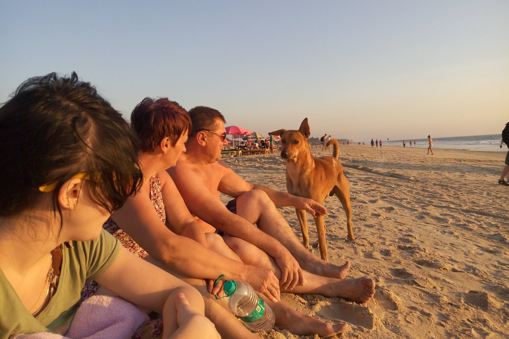 On the beach, Goa