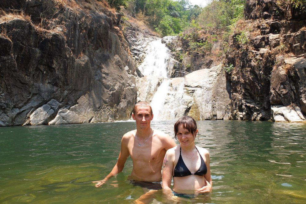 At Lomplok waterfall near Trang