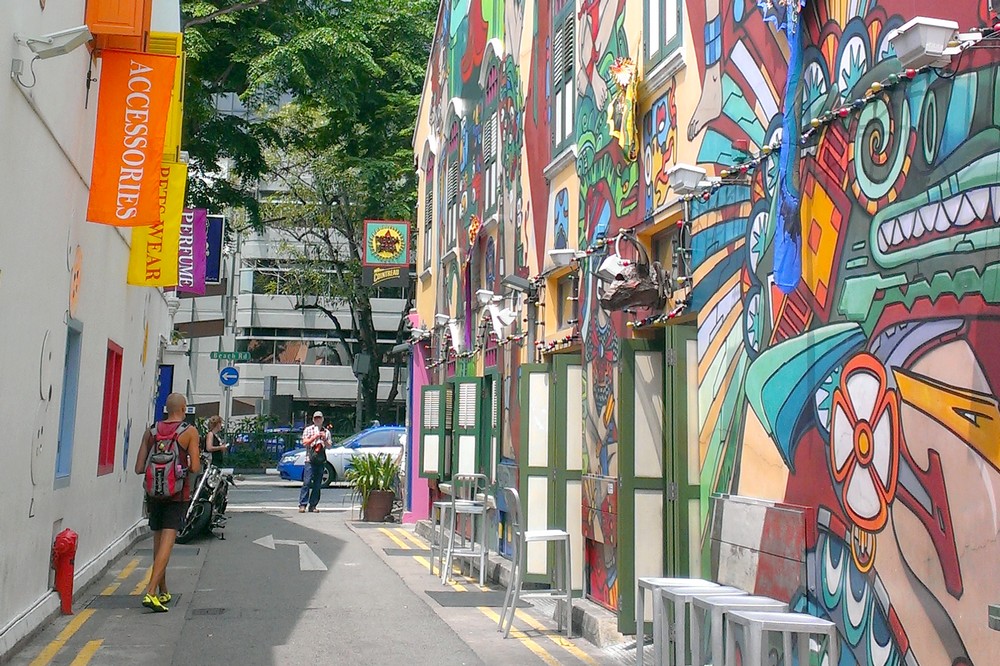 Street art in Kampong Glam, Singapore