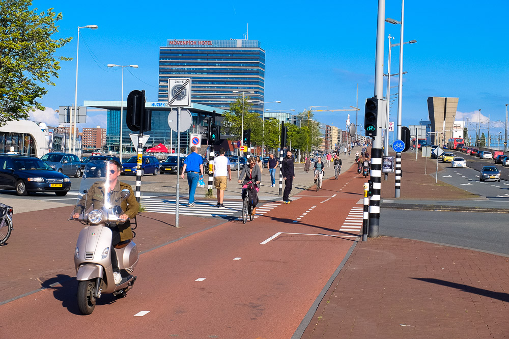 Scooter in Amsterdam, the Netherlands