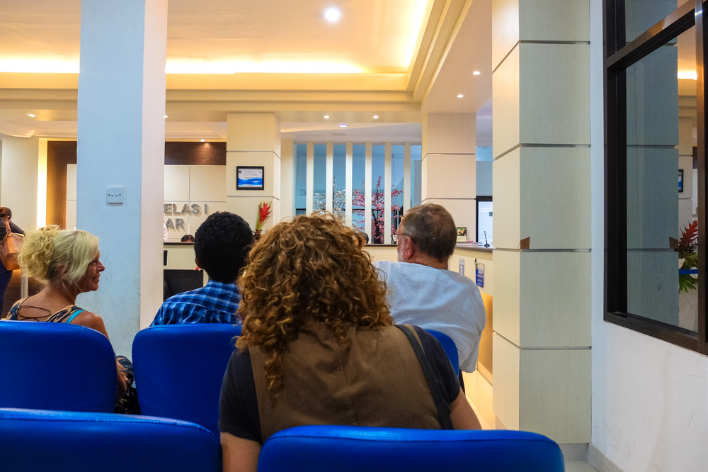 Inside the immigration office in Denpasar, Bali - Visa on Arrival in Indonesia