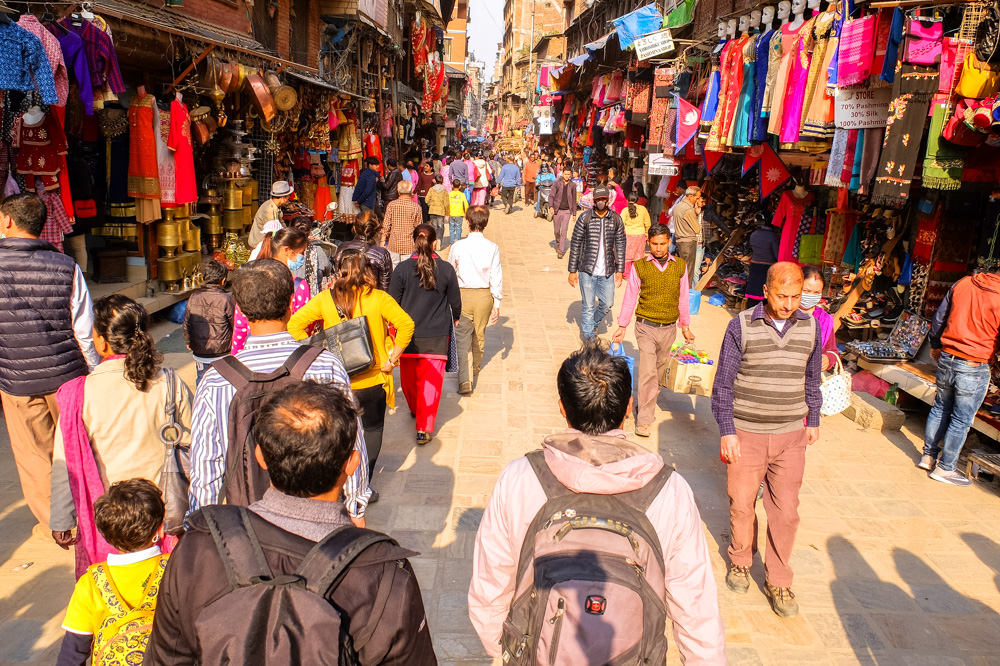 Street in Thamel, Kathmandu
