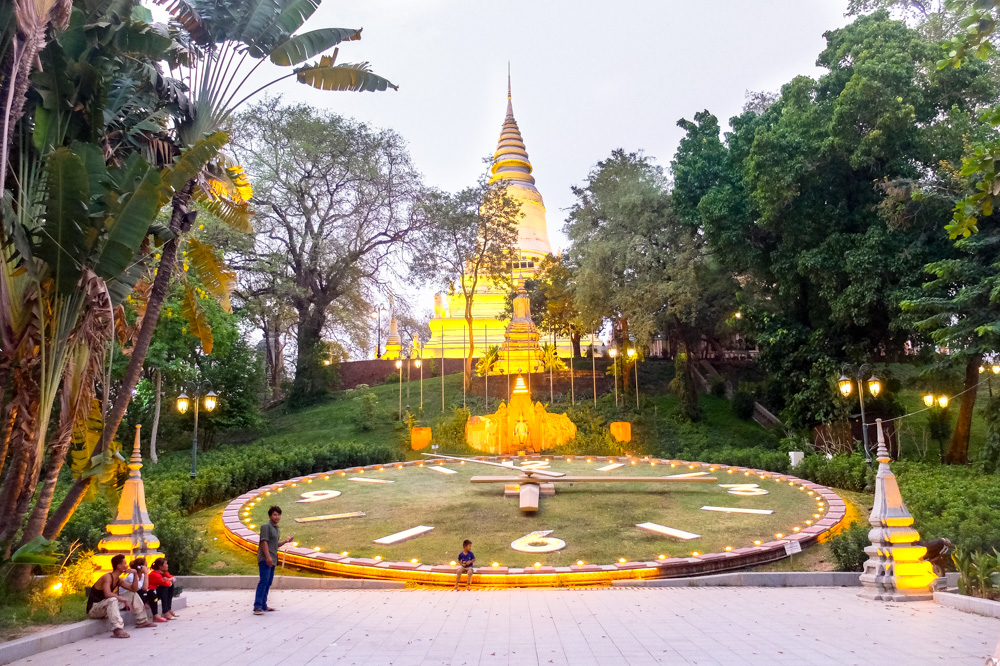 Wat Phnom temple in Phnom Penh