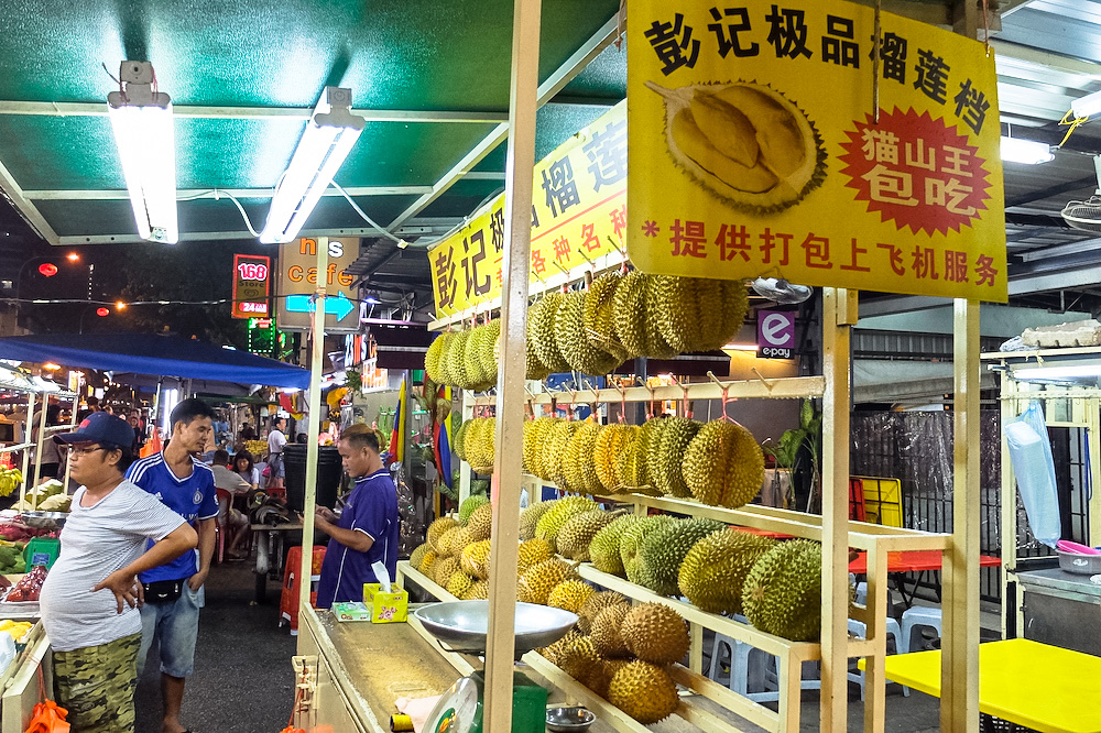Durian stalls