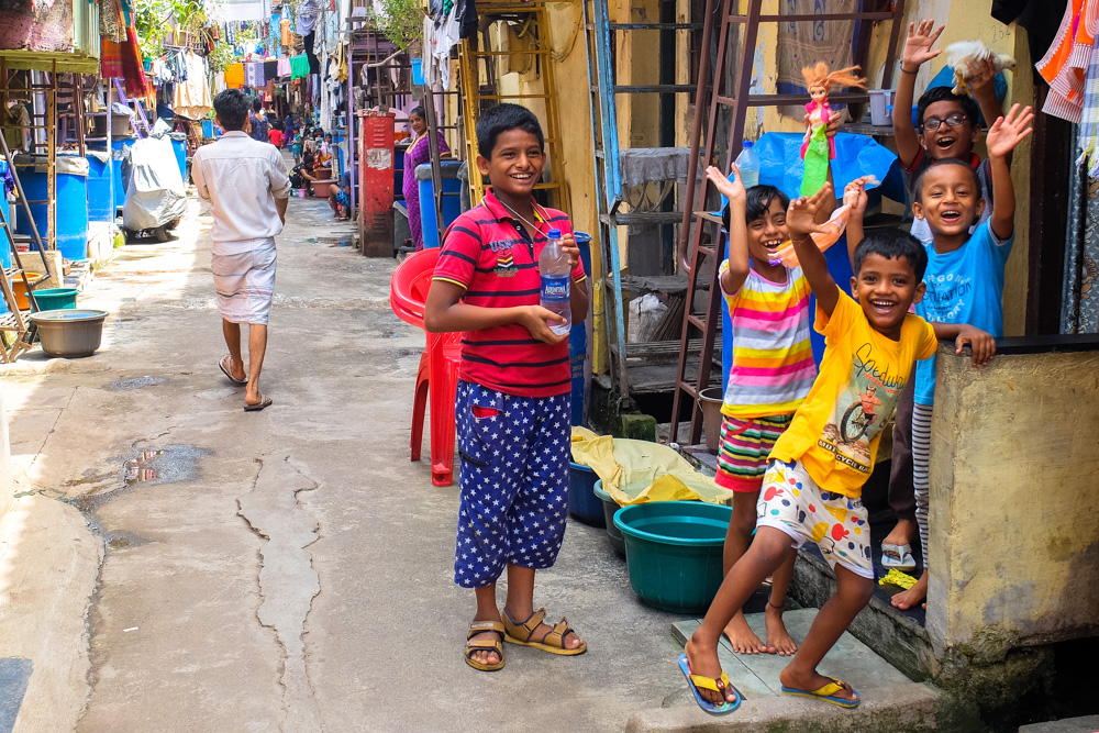 Kids in Dharavi Slum, Mumbai