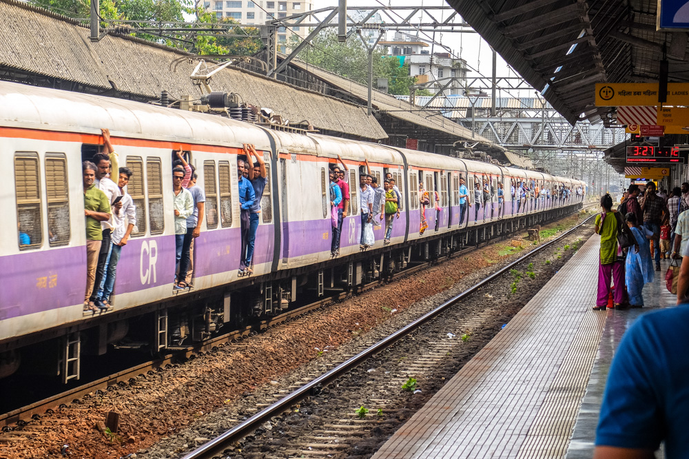 Local train in Mumbai